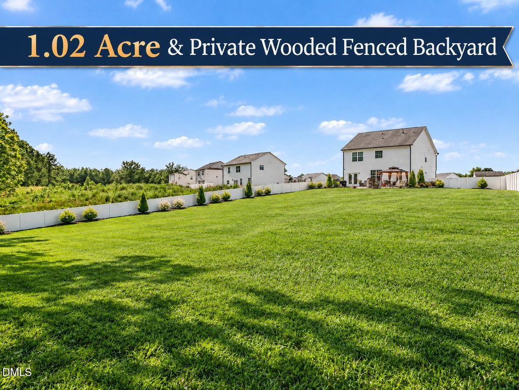 Private Wooded Acreage Backyard