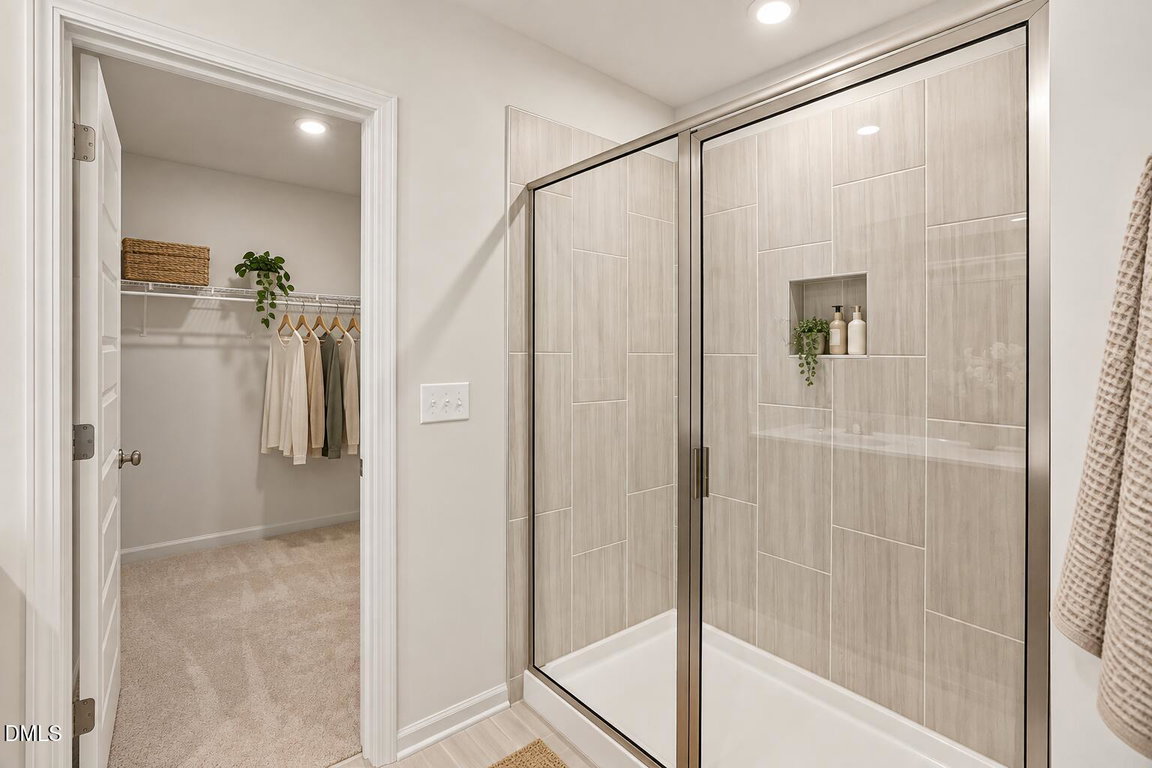 Modern Bathroom and Walk-In Closet