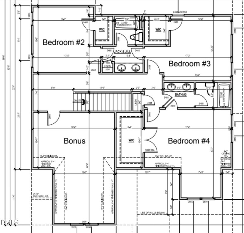 Magnified Floor Plan B Second level -31