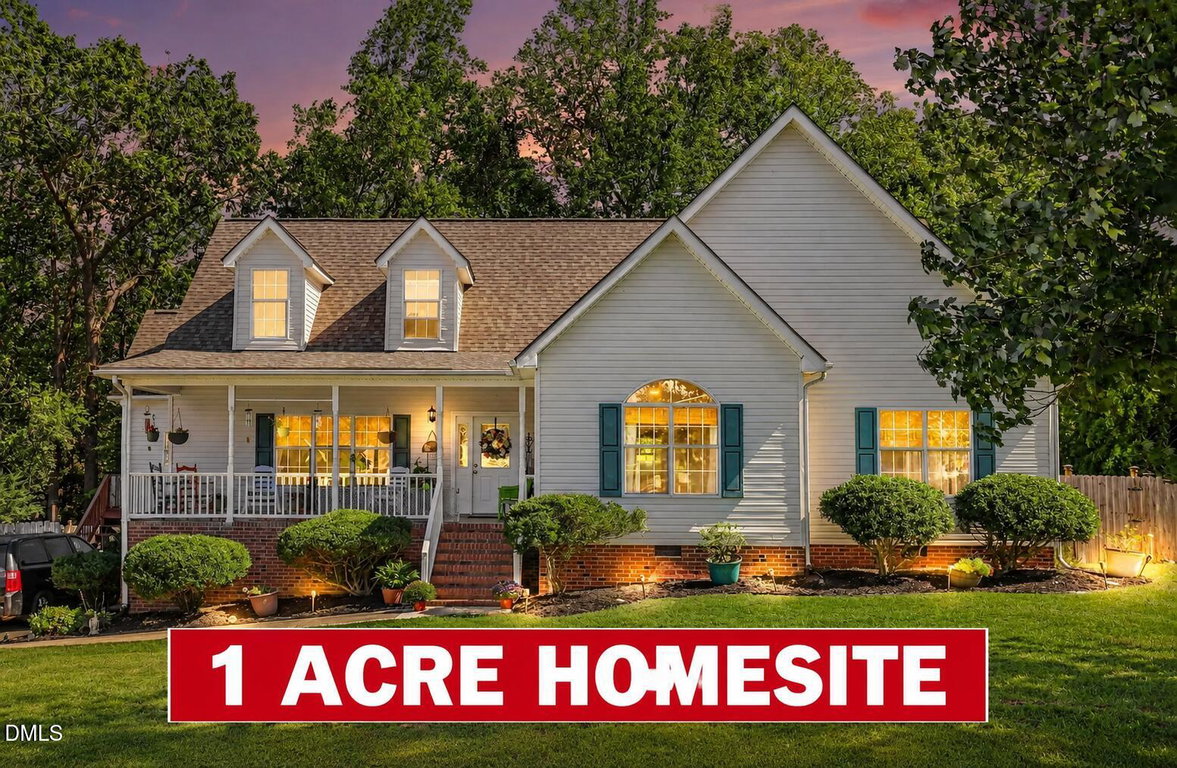 Twilight Home with One-Acre Banner