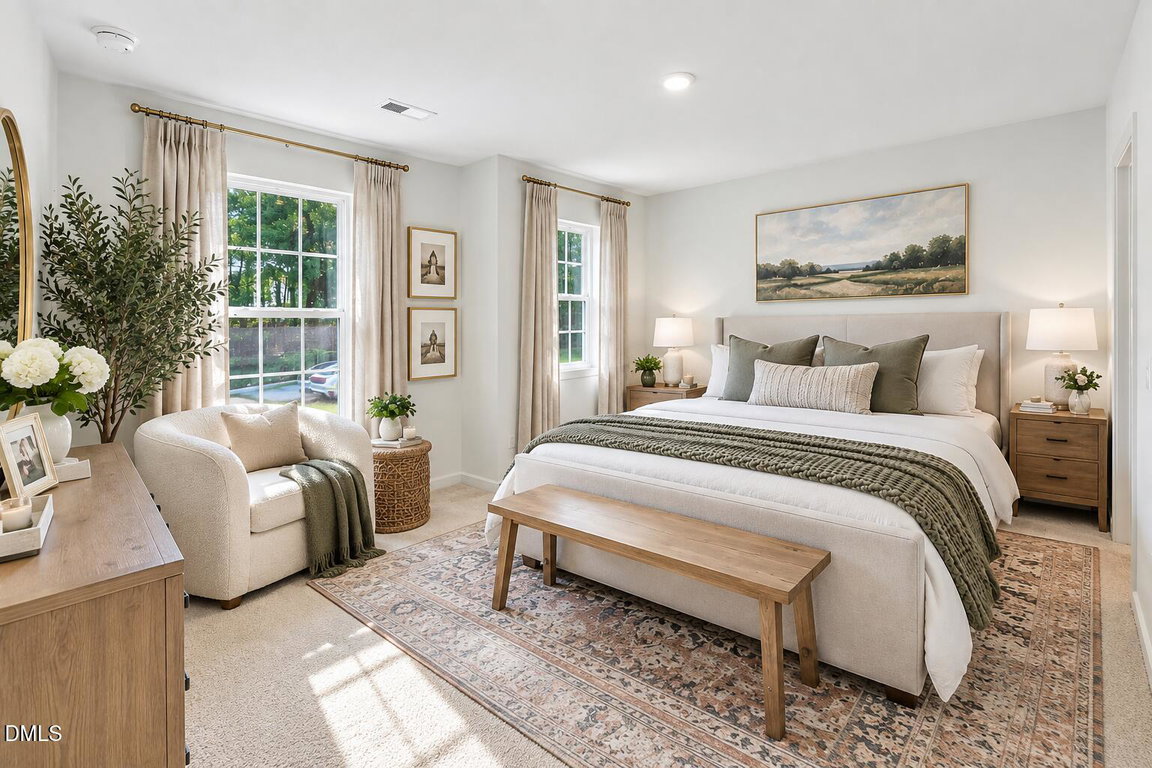 Bright Scandinavian Farmhouse Bedroom