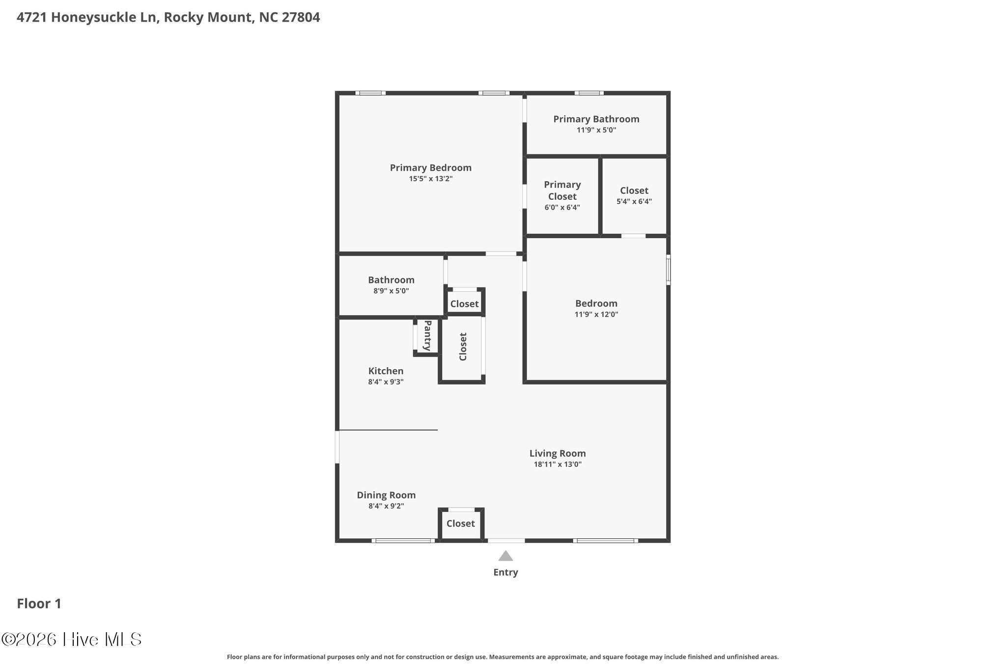 4721 Honeysuckle Lane, Rocky Mount, NC 27804 — main photo