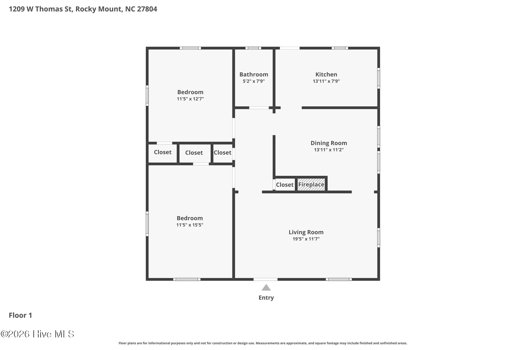 1209 W Thomas Street, Rocky Mount, NC 27804 — photo 2
