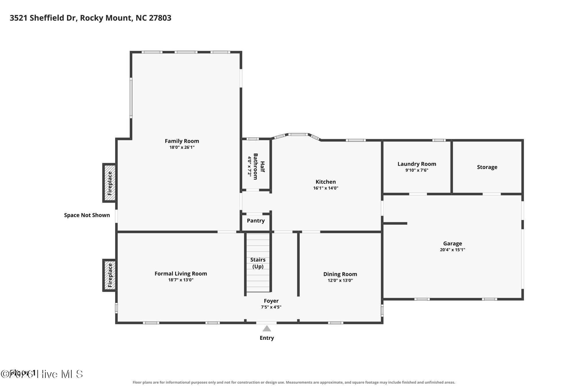 3521 Sheffield Drive, Rocky Mount, NC 27803 — main photo