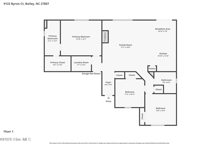 9122 Byron Court, Bailey, NC 27807