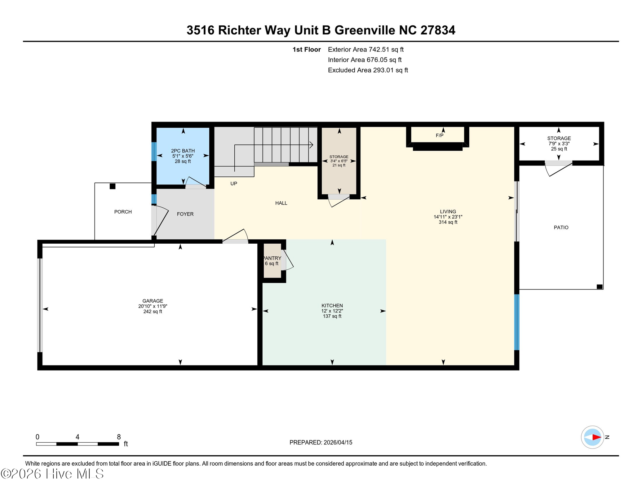 3516 Richter Way B, Greenville, NC 27834 — main photo