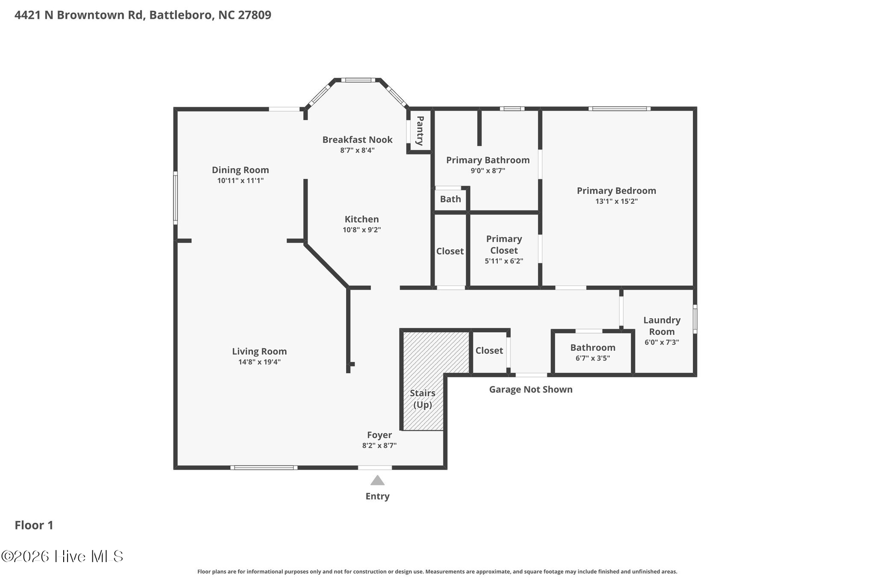 4421 N Browntown Road, Battleboro, NC 27809 — photo 2
