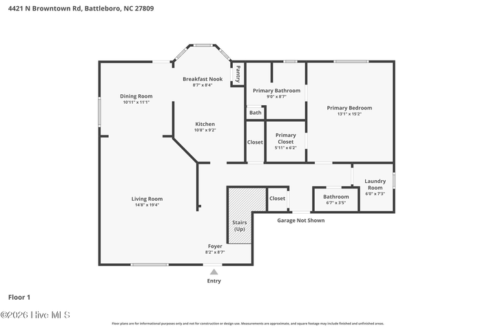 4421 N Browntown Road, Battleboro, NC 27809