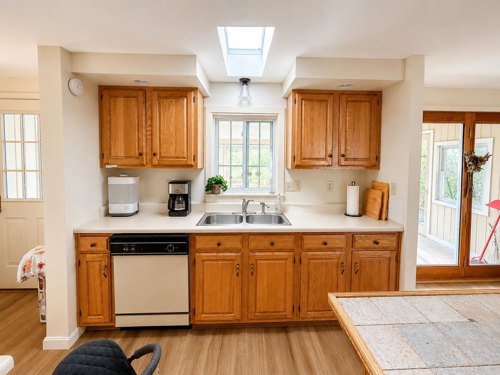 Kitchen with Patio View