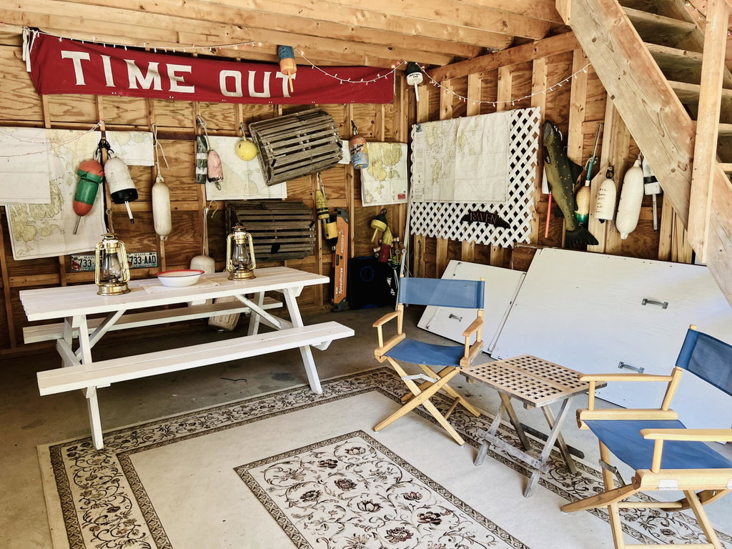 Interior of barn