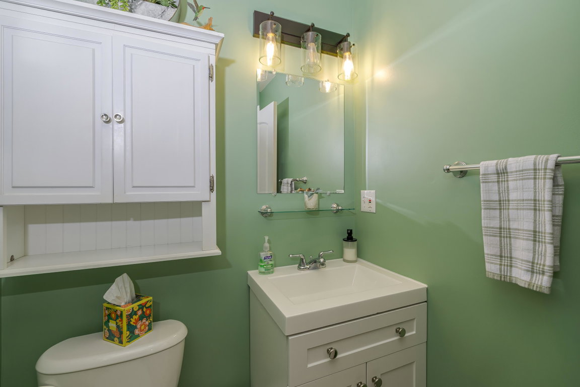 Half bath on first floor