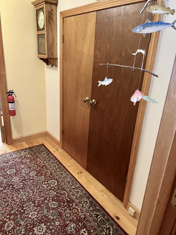 Closet in second floor hallway
