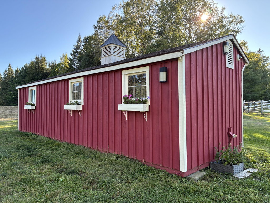 Rear of horse barn.