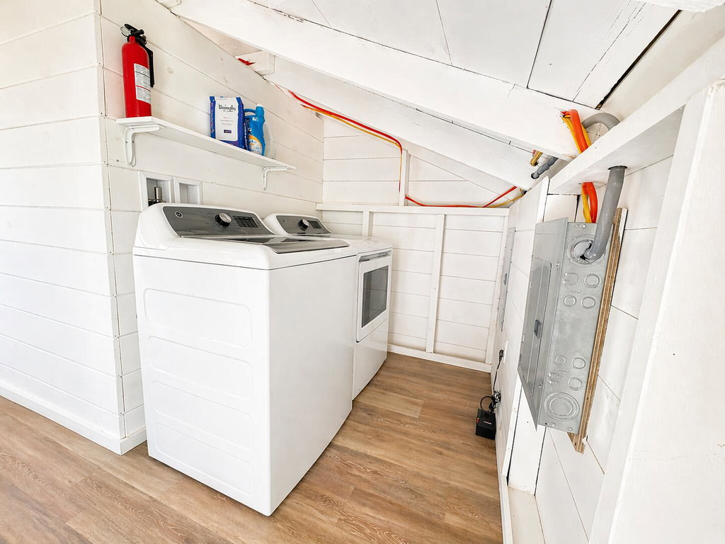 Upstairs washer and dryer