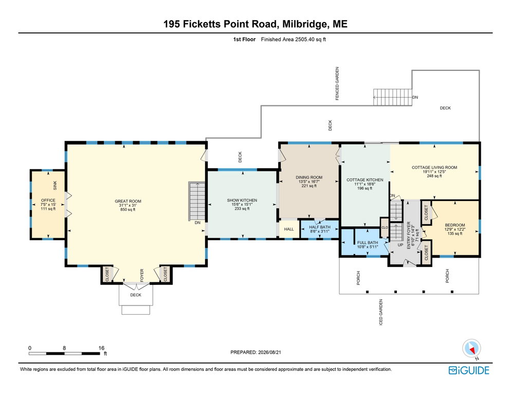 1st Floor Floor Plan ~ 195 Ficketts Poin