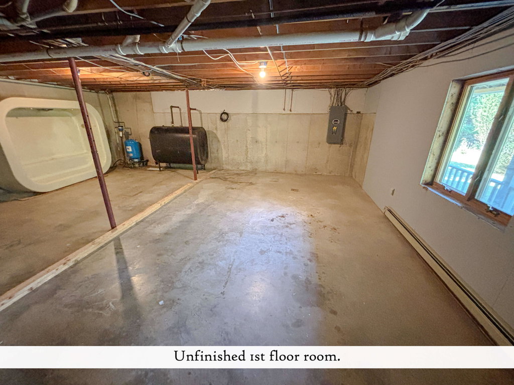 Unfinished 1st Floor Room, label