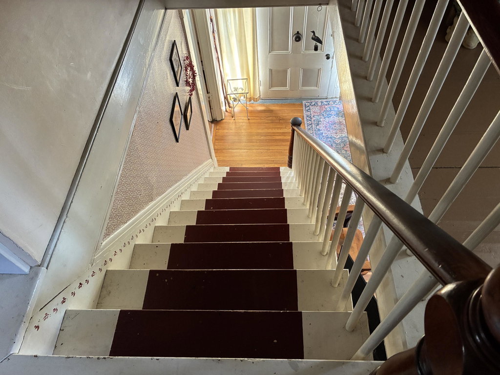 Stairway to second floor.