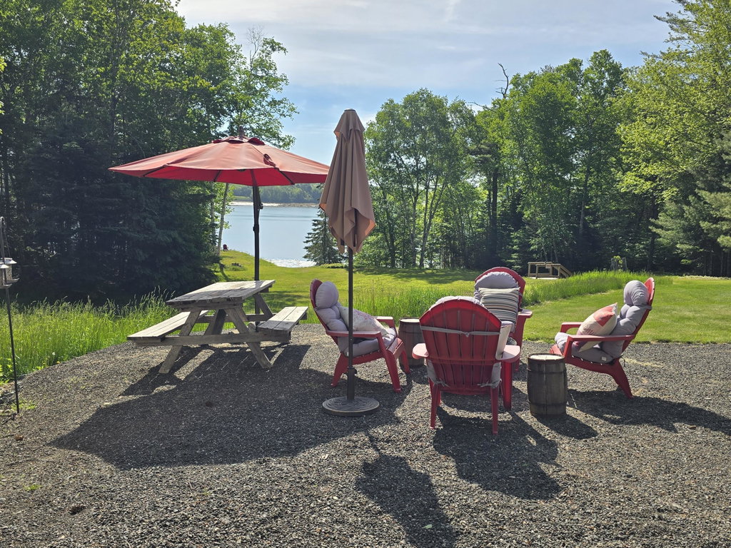 Firepit and picnic area