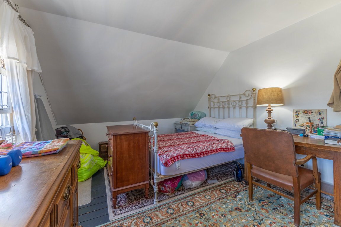 The bedroom.