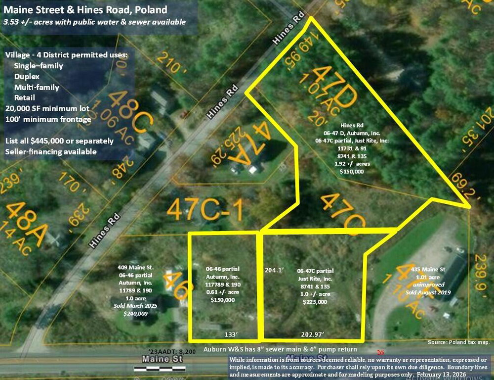 46-47D Hines Rd & Main Street Poland