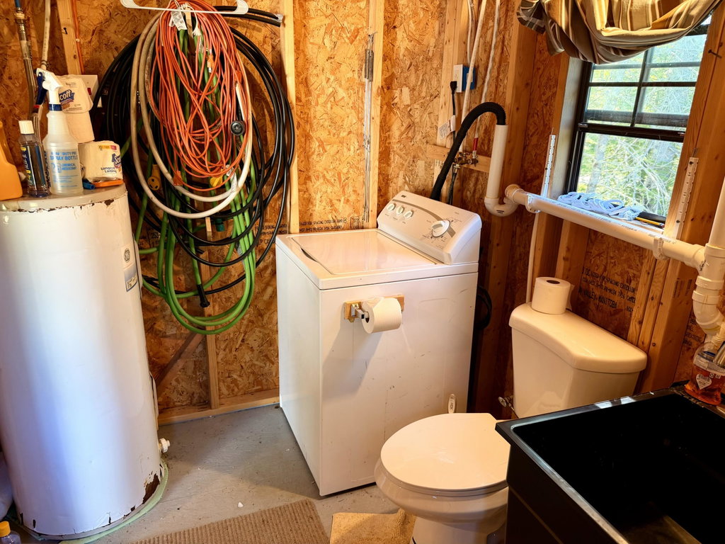 Sink, Toilet, Washer, Water Heater