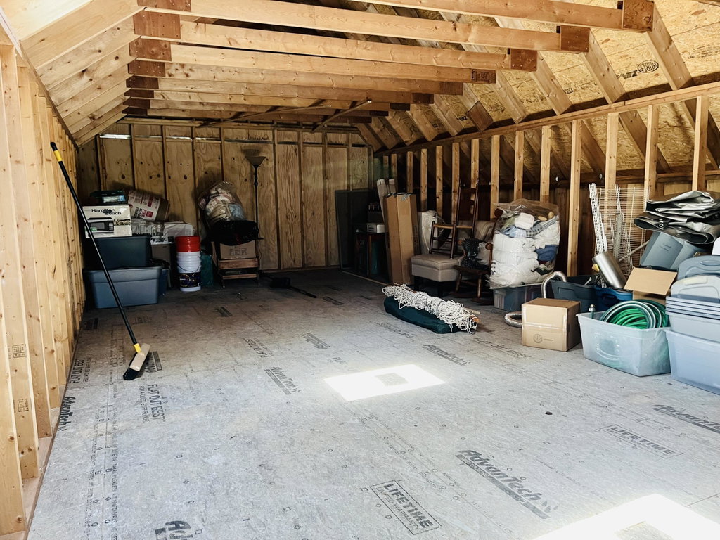Space over the garage