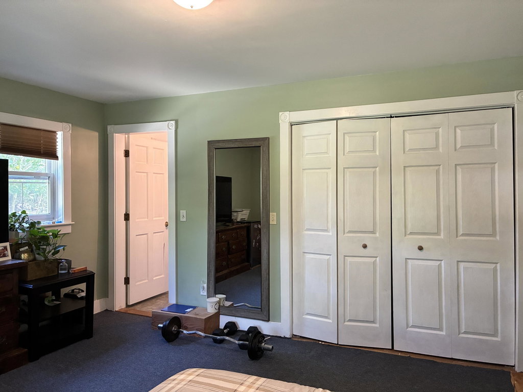 Double closet, primary bedroom.