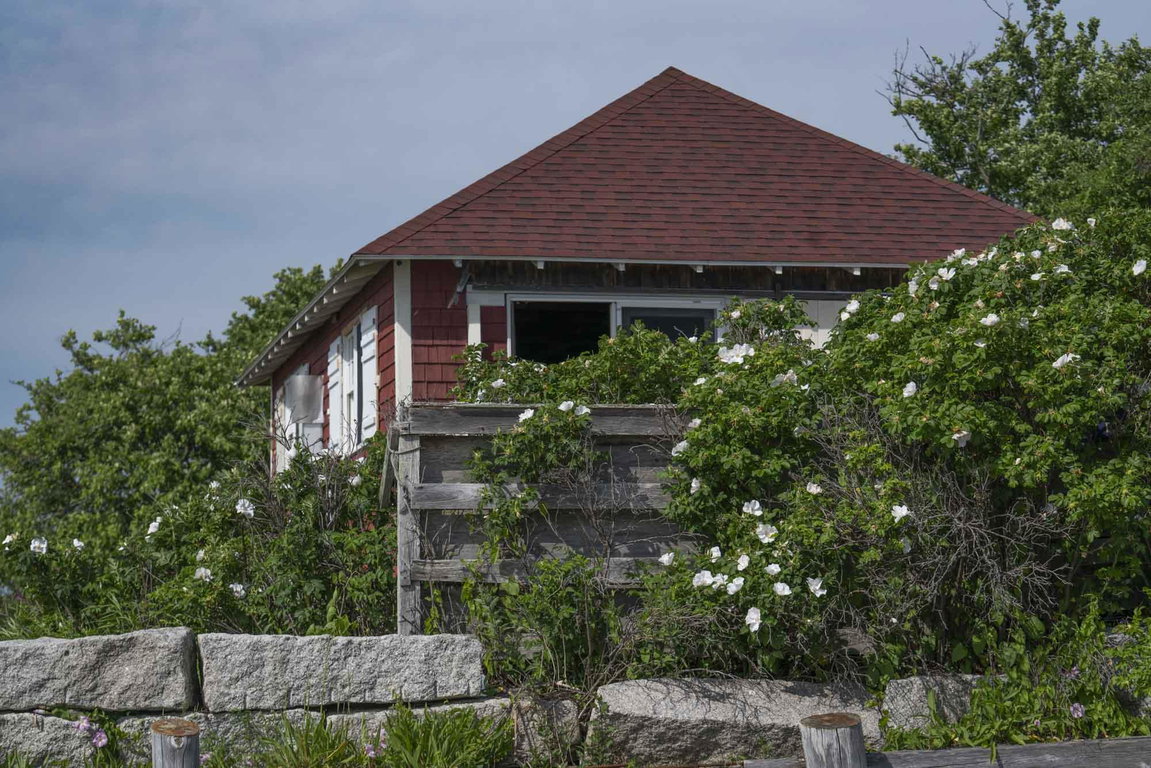 Boathouse view from beach