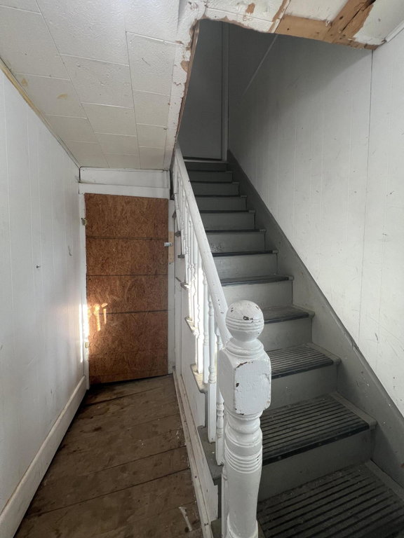 Stairs to living area