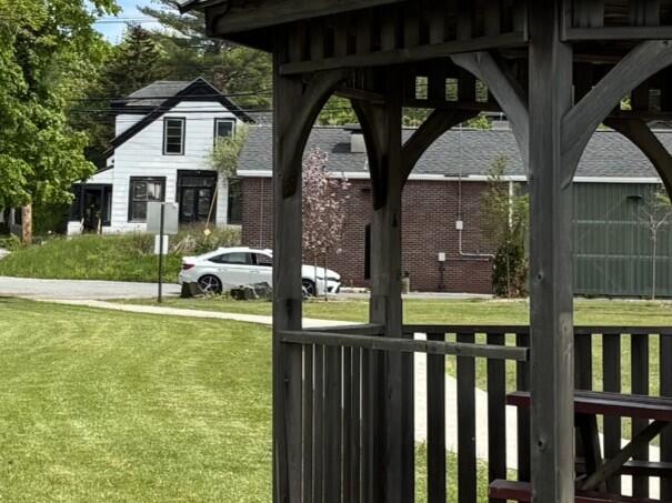view of house from gazebo