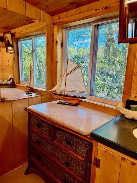 Boathouse interior