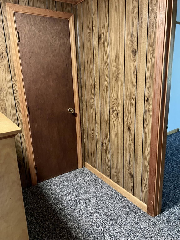 Door to attic space