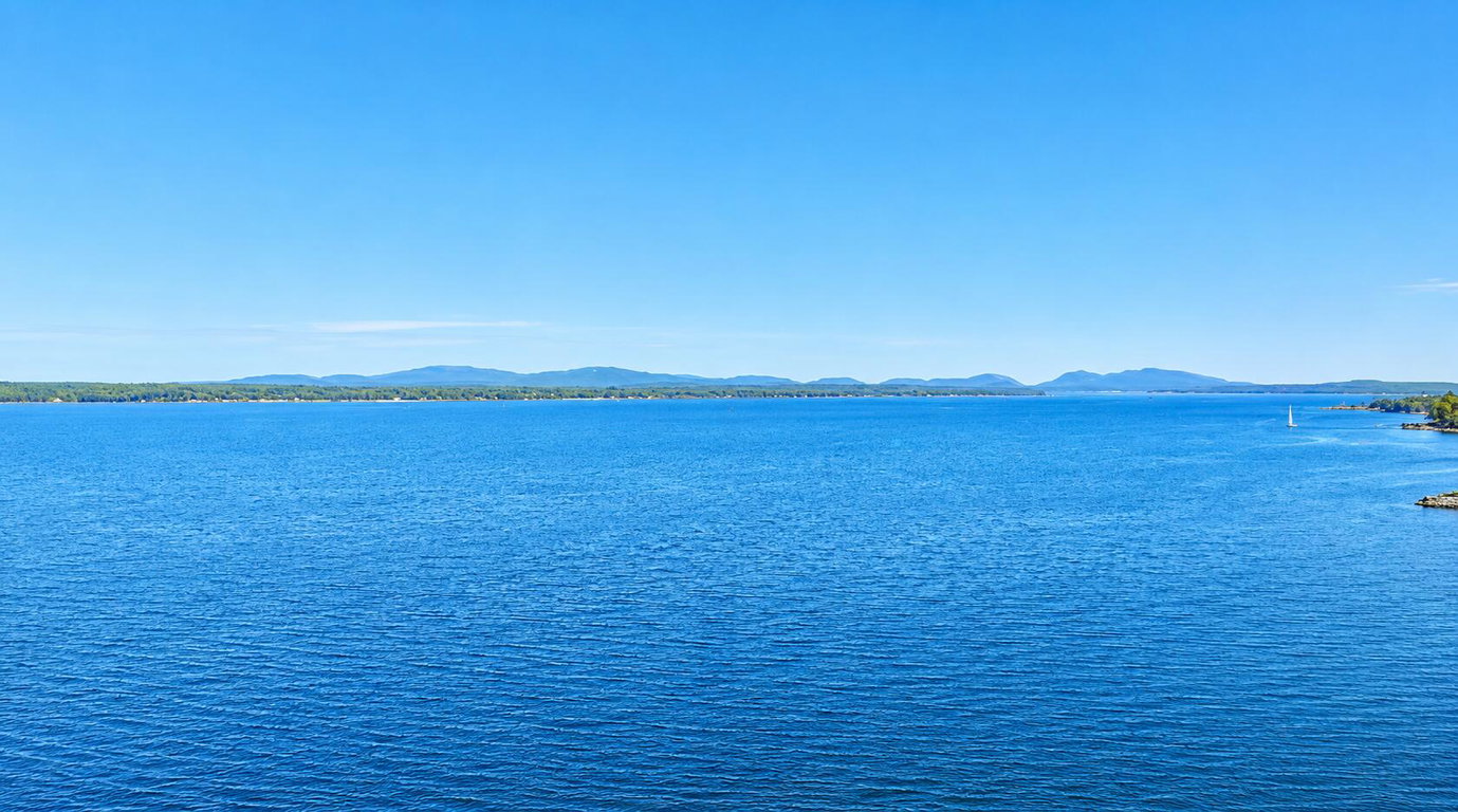 View of ocean and Cadillac Mountain