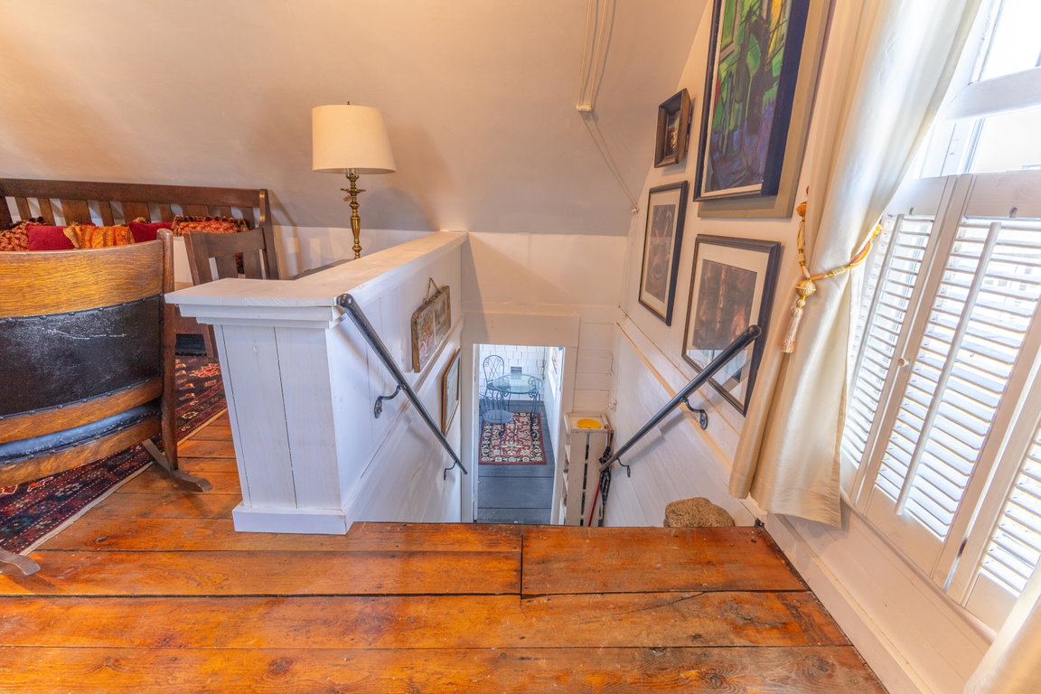 Stairway to the 2nd floor living space.