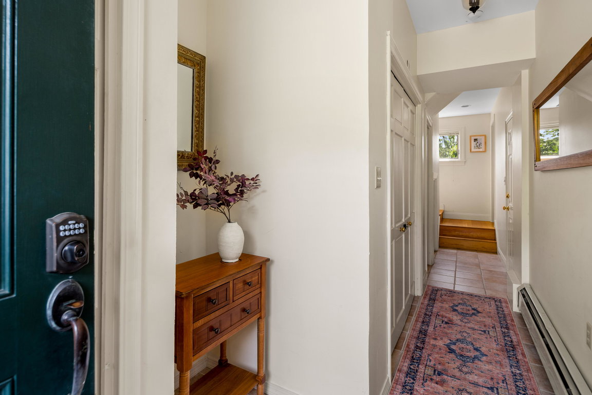 Ground level view from entrance door