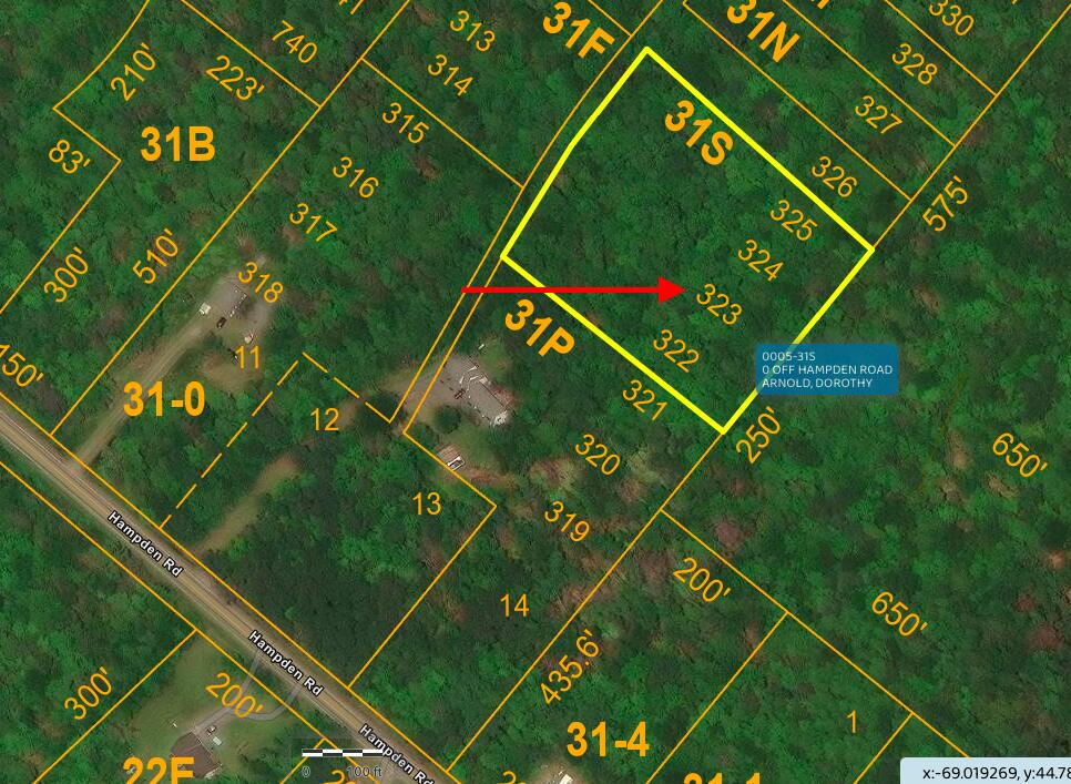 323, 324 Lots, Map 5, Hampden Rd  Carmel