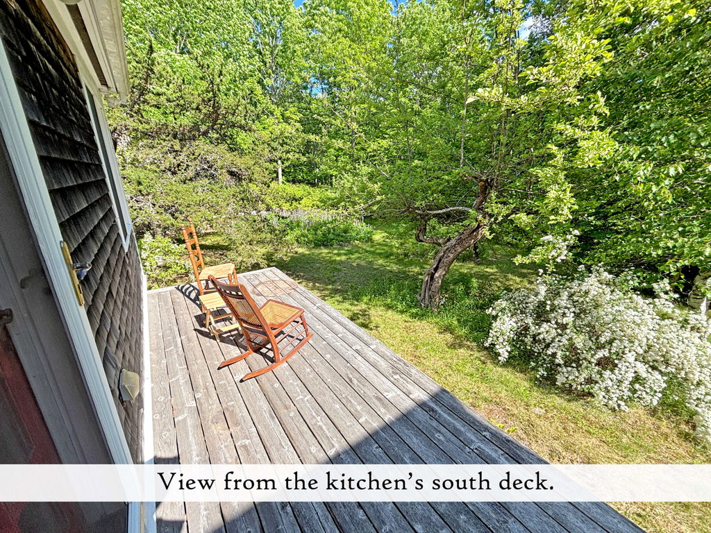 Deck South Kitchen View, label