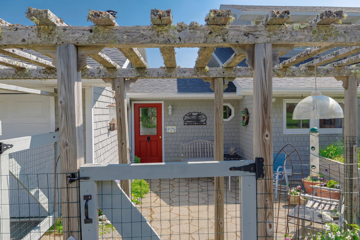 Gate entrance on the back side