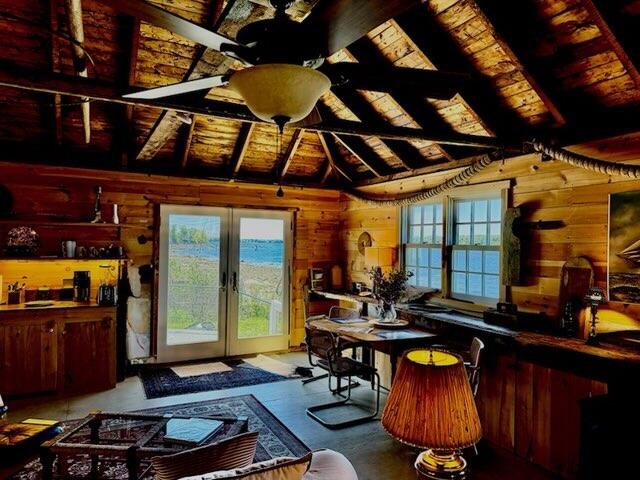 Boathouse interior