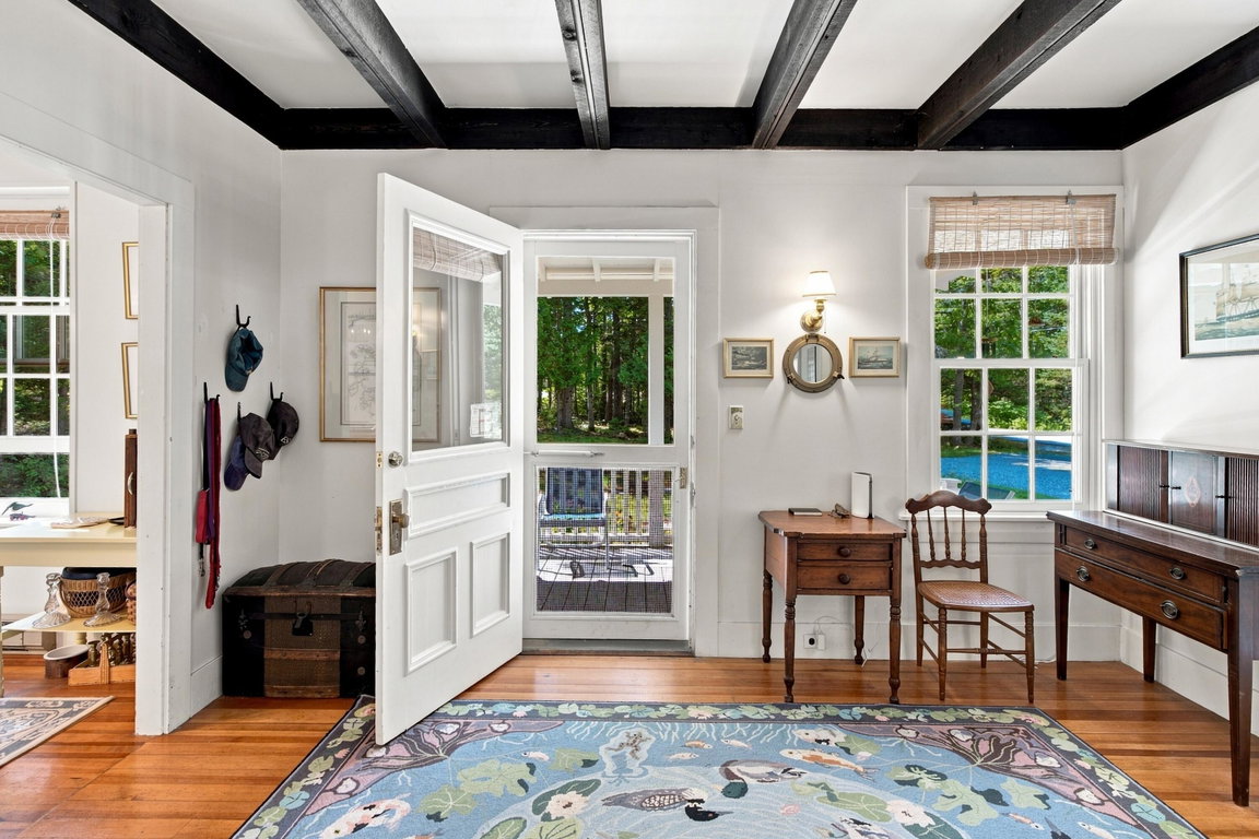 Entry from front porch