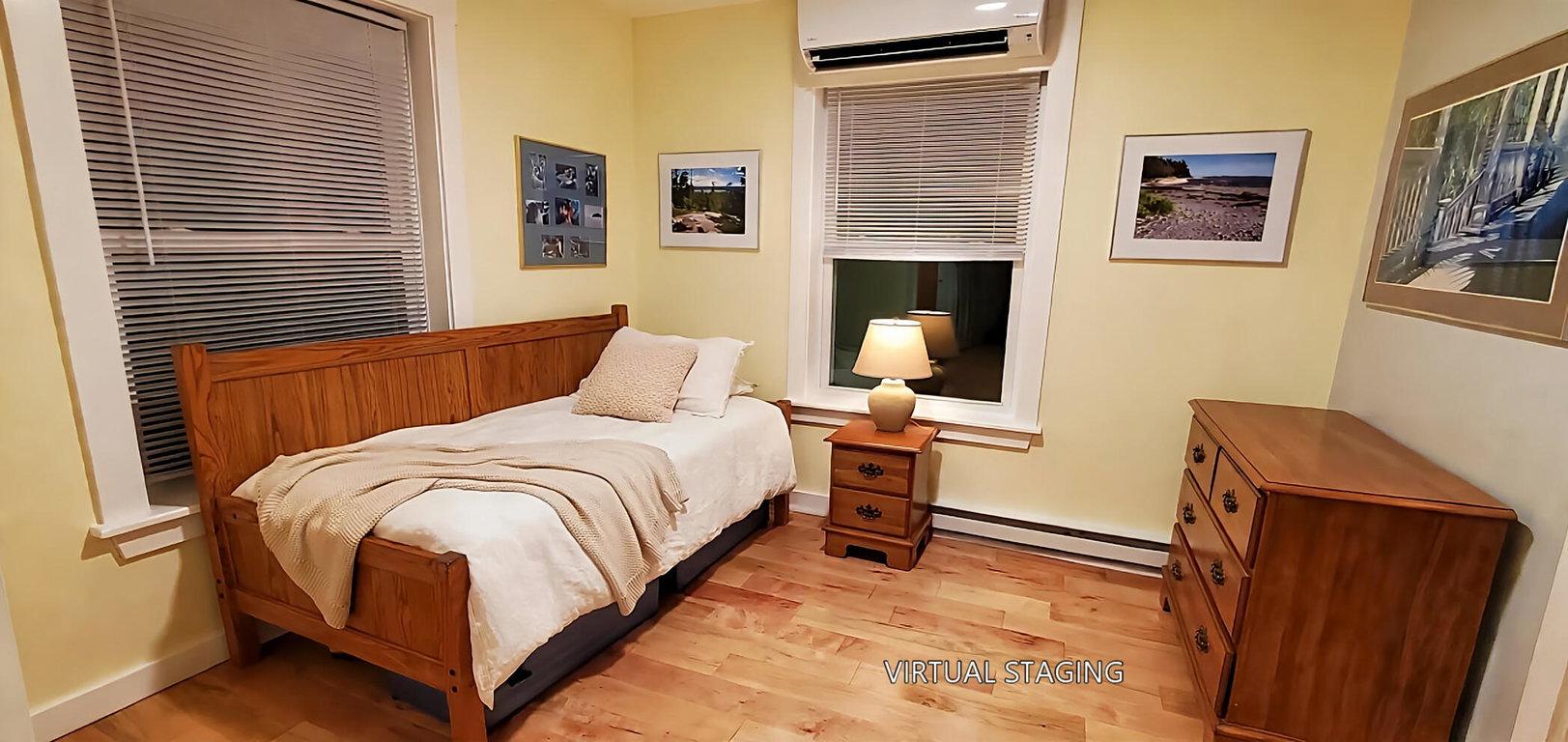 Primary Bedroom AI staged