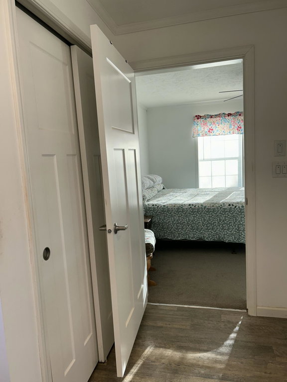 PRIMARY BEDROOM AS SEEN FROM BATH