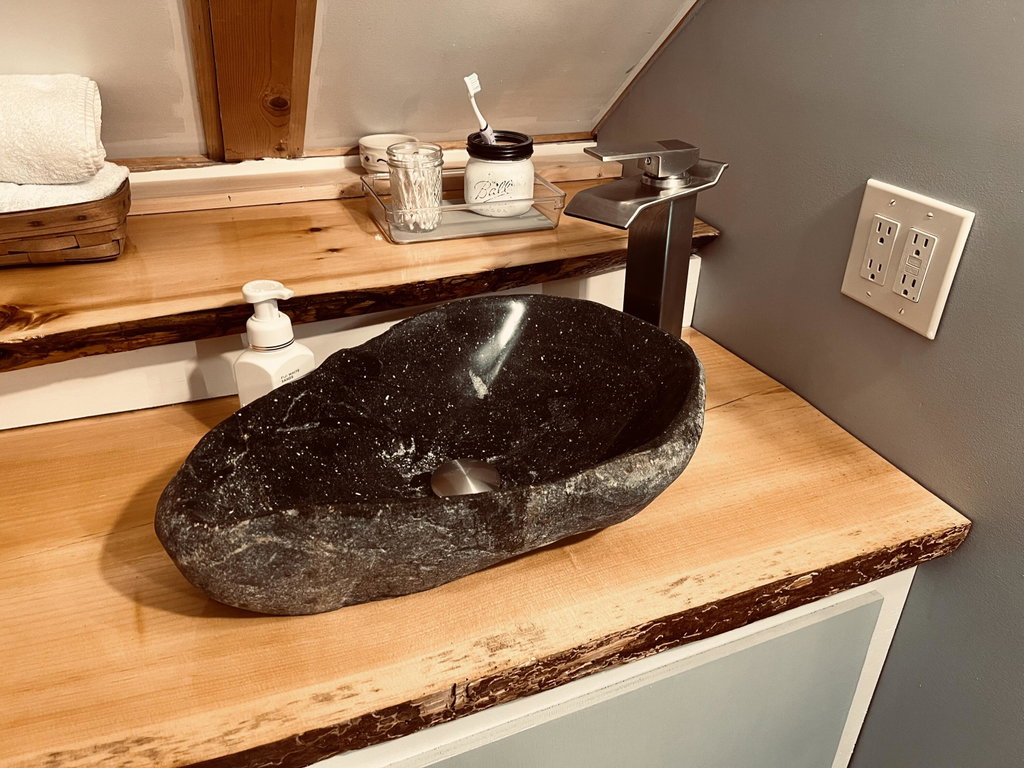 Loft bathroom sink