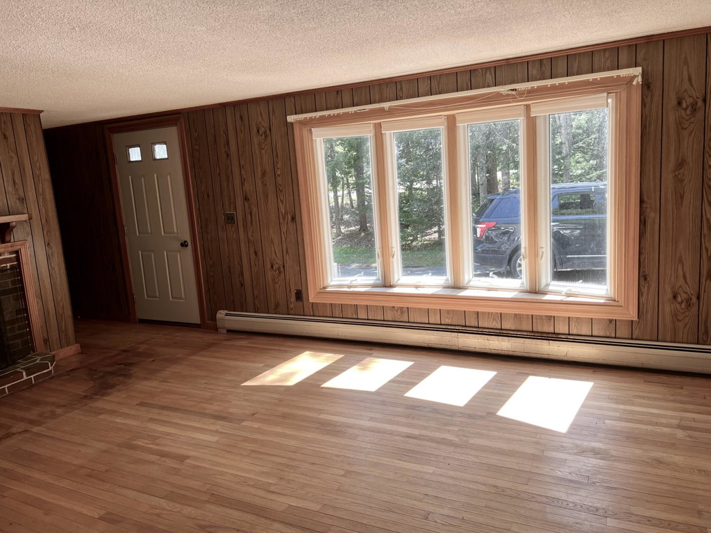 Front windows in living room