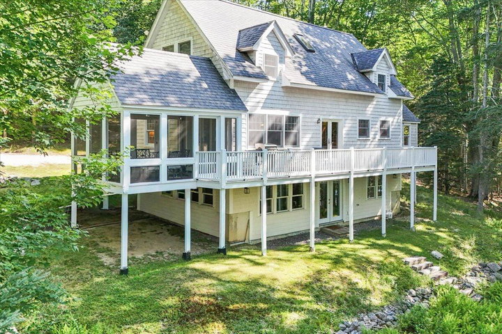Side of house facing water