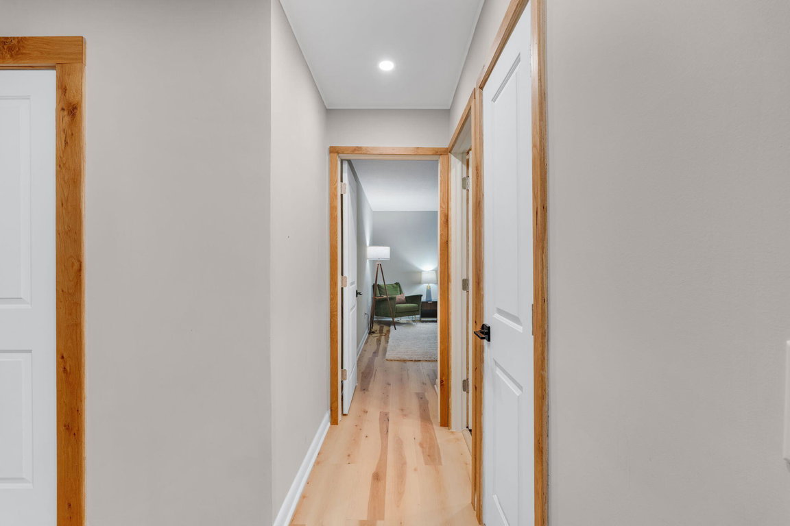 Hallway from kitchen to 1st floor bed