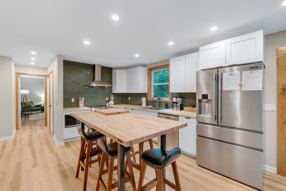 custom butcher block island
