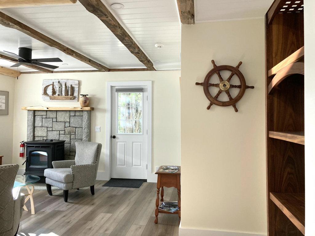 From kitchen to living room.