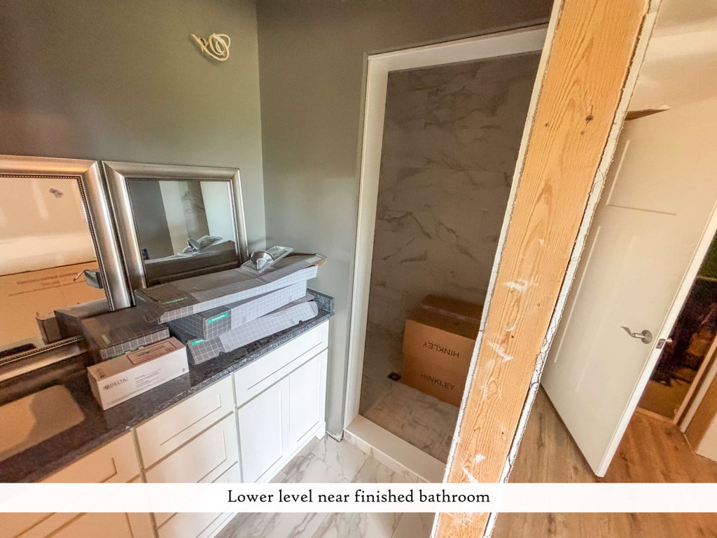 Lower Level Near Finished Bathroom, labe