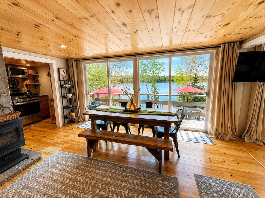 Dining Area and Pond View